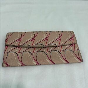 Authentic Fendi rare bird Print Continental Flap Wallet with certificate